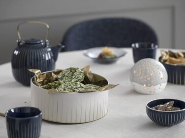 Чайник Khler 1,2 л Hammershøi легендарний дизайн поза часом для чаю, білий (15 см, синій)