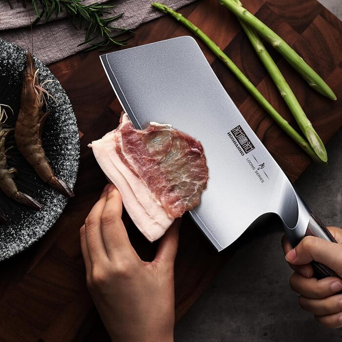 Набір ножів з 16-TLG, японський набір ножів для шеф-кухаря Багатофункціональний набір ножів з нержавіючої сталі AUS-10, надгострий набір кухонних ножів з точилкою (ніж для нарізки 18 см)