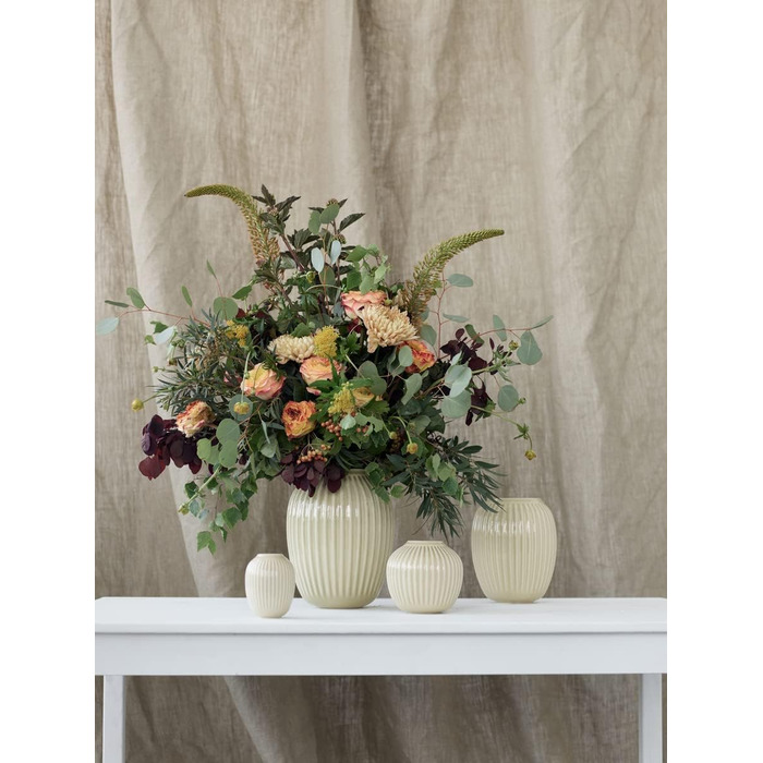 Ваза Hammershøi данський дизайн для квітів ручної роботи, біла (H10,5 см, біла)