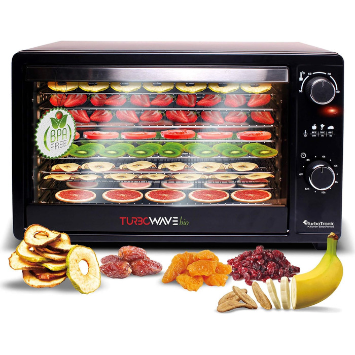 Дегідратор на 8 полиць, 650 Вт, 30 л TurboTronic