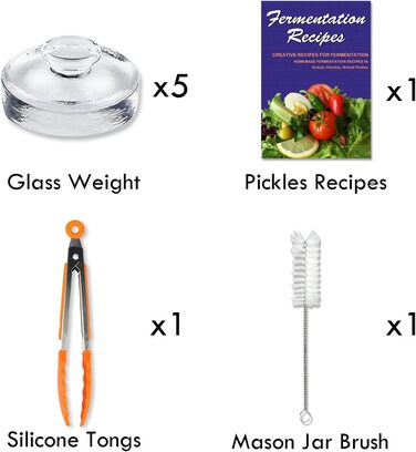 Скляні вантажі для консервації 7 предметів Artcome