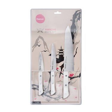 Набір ножів Fissman 3 придметів YAMAZAKI 420J2 сталь (2712)