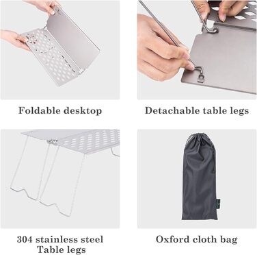 Складаний гриль для багаття з тарілкою для смаження Ti2028C Boundless Voyage