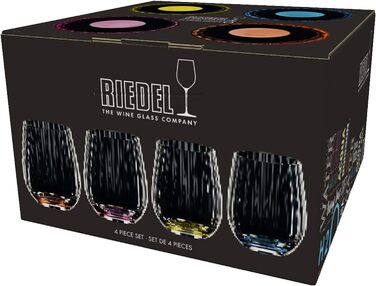 Набір з 4 різнокольорових склянок 344 мл, O Wine Tumbler Optical Riedel