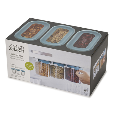 Набір підвісних контейнерів для зберігання, 3 предмета, 1,3 л, темний опал CupboardStore Joseph Joseph