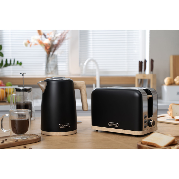 ARDESTO Тостер T-F420BWD, 800Вт, метал, 2 слоти, чорний
