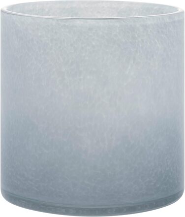 Свічник скляний, розмір M, 12 x 12 см блакитний SAGA Blomus