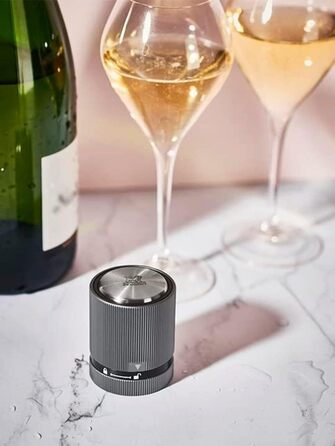 Пробка для шампанского - Для герметичного укупоривания и хранения открытых бутылок игристого вина - Гарантия 5 лет - Подарок вина - (карбон)