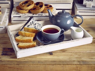 Блюдце 12 см, сіре, Color Tea, GenWare