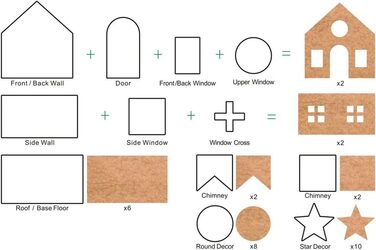 Набір формочок для печива 10 шт. з нержавіючої сталі Fantasy Day