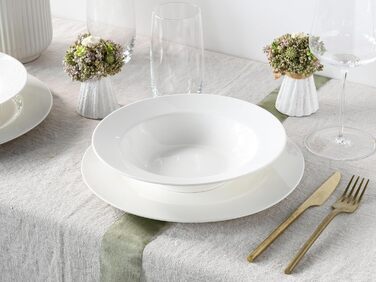 Набір тарілок на 6 персон, 12 предметів, білий Fleur Royal Creatable