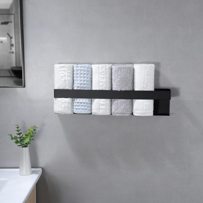 Тримач для рушників 40 см чорний ZUNTO