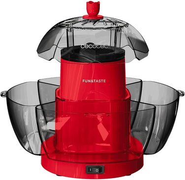 Машина для попкорну 1200 Вт, 4,5 л червона Fun&Taste P'Corn Lotus Cecotec