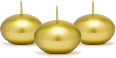 Плаваючі свічки 50 шт. плаваючі свічки Ø 40 мм (рожеве золото) (золото)