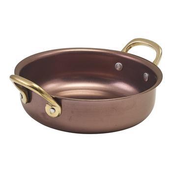 Сковорода для подачі 13.5*3.75 см, 460 мл, кругла, металева, Copper Vintage Steel, GenWare