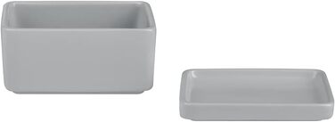 Маслянка 12 x 9 см з кришкою, сірий Pilar Blomus