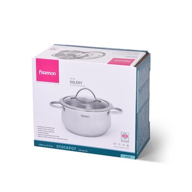 Кастрюля со стеклянной крышкой 18 см 2,3 л VALERY Fissman