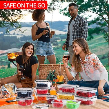 Набір контейнерів з кришками, 18 предметів Skroam