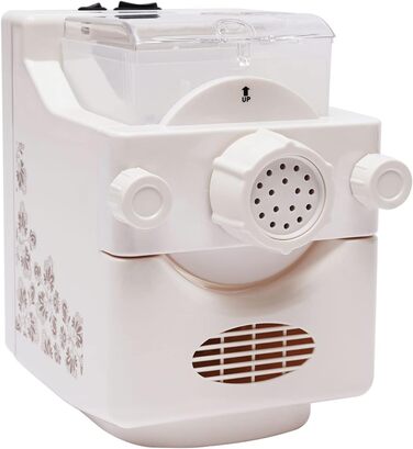 Електрична машина для пасти, повністю автоматична, машина для пасти, машина для спагетті з 9 решітками для пасти та 1 набором пельменників, білий колір