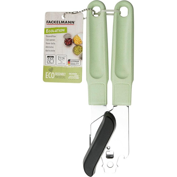Консервный нож 21 x 6 см зеленый Ecolution Fackelmann