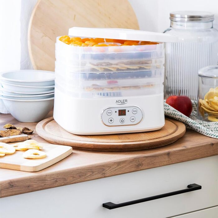 Дегідратор на 5 полиць 550 Вт, білий ADLER