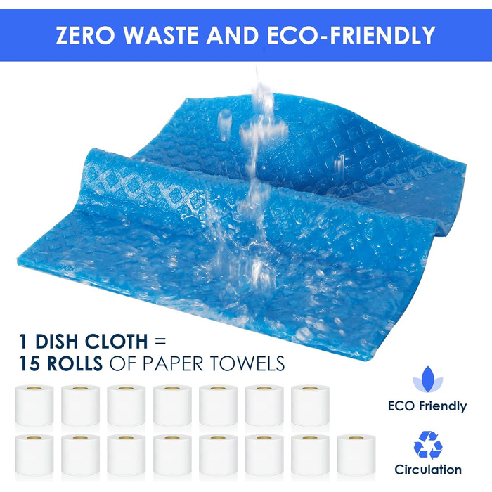 Салфетки для уборки 8 шт и 2 зажима для подвешивания Etokon.Org