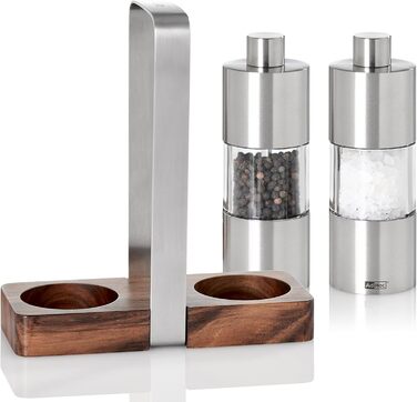 Набір млинів для перцю та солі 13 см на підставці, 3 предмети Menage Classic AdHoc