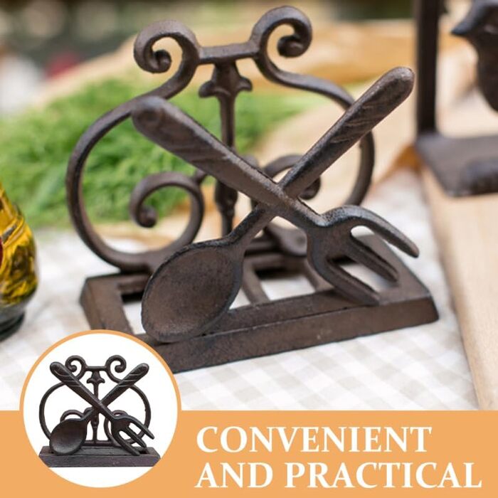 Тримач для серветок з чавуну 13 х 6,5 х 11,5 см Alipis