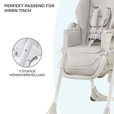 Дитячий стільчик для годування з перших місяців життя YUMMY kk Kinderkraft
