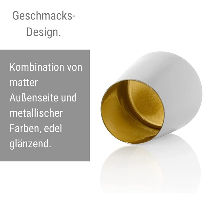 Набір із 6 склянок 380 мл, білий/золотистий Power Stölzle Lausitz