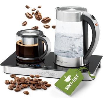 Електрочайник 1,7 л з підставкою та заварником 0,8 л PC-TKS 1056 ProfiCook