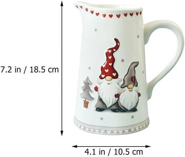 Різдвяний глечик для молока з порцеляни Cabilock