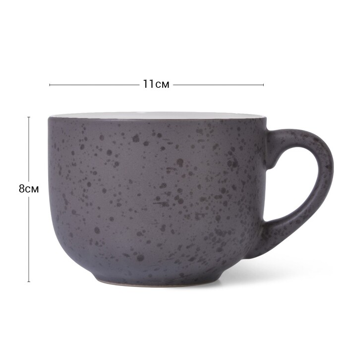 Кухоль Fissman 450 мл, колір КОРИЧНЕВИЙ (6088)