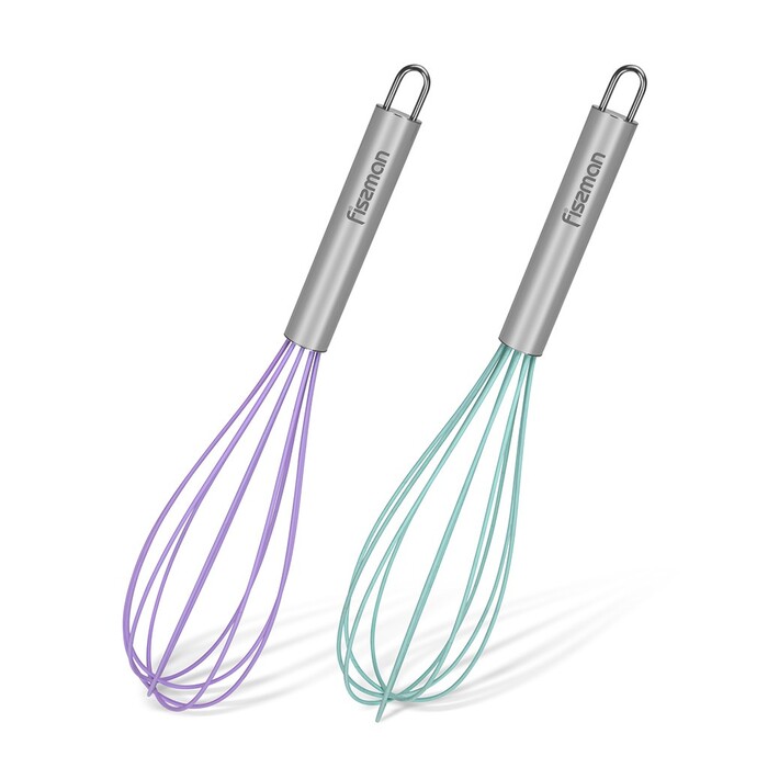 Збивалка Fissman 30,5 см зі стальною ручкою силікон (1197)