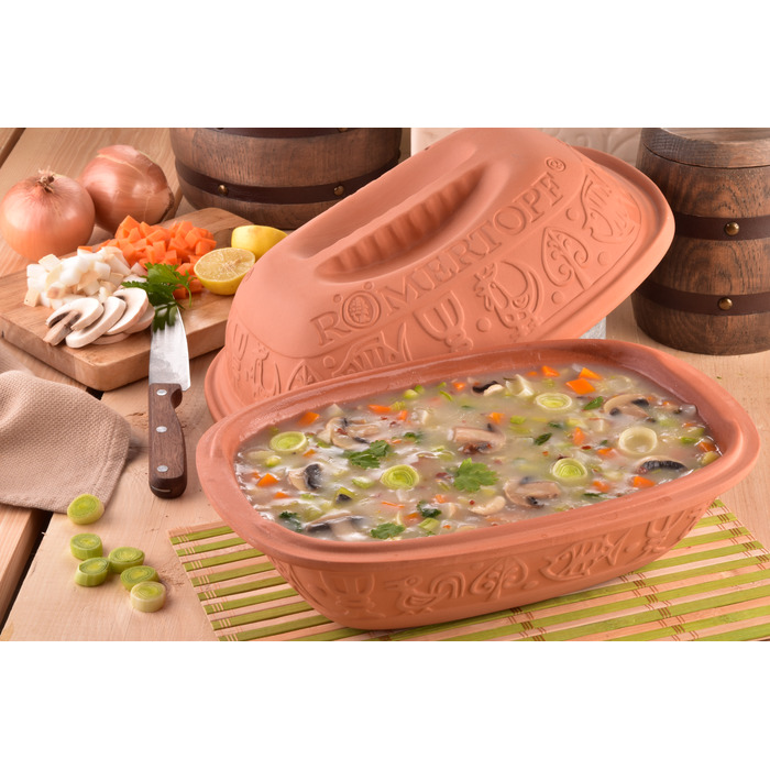 Жаровня середня класична, 34,5 х 17 х 22,5 см, Römertopf