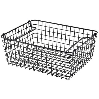 Корзина 31,3х25,3х12см прямоугольная, черная ,GenWare