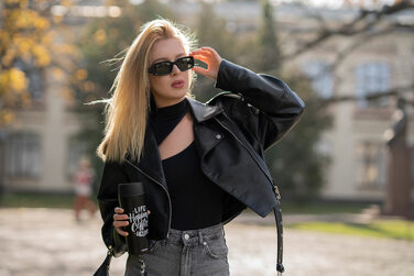 ARDESTO Термокухоль Coffee Time 450 мл, нержавіюча сталь, чорний