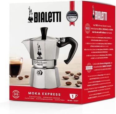 Кофеварка гейзерная 60 мл на 1 чашку Moka Express Bialetti