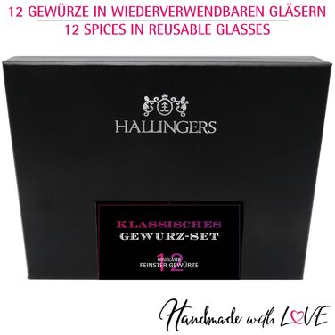 Подарунковий набір із 12 класичних спецій Hallingers