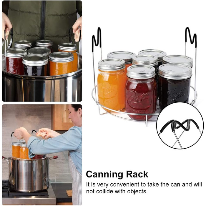 Набор для консервации, 3 предмета, серебристый/красный WENRERO