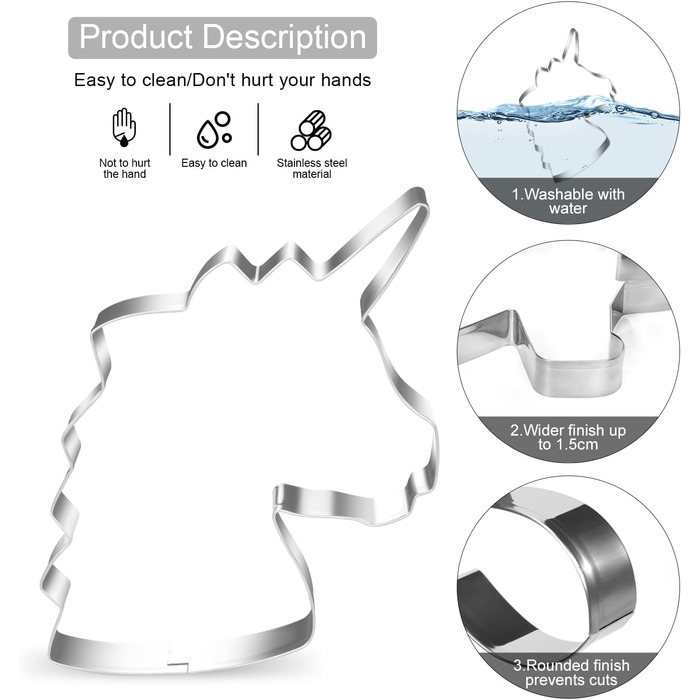 Різдвяні формочки для печива, набір формочок для печива гном Санта Клаус, формочка для печива з нержавіючої сталі у формі лося, формочка для печива з 4 головами лося, подарункові формочки для печива для випікання помадних тортів (барвиста тема A2)