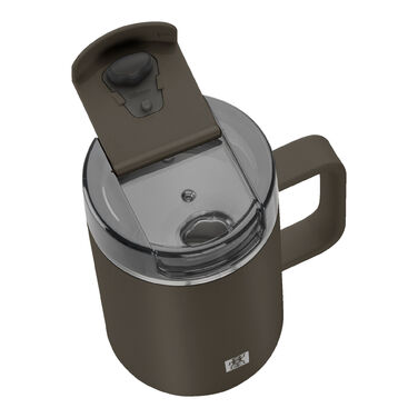 Термокружка 380 мл з ручкою, нержавіюча сталь, шоколадний колір Thermo Plus Zwilling