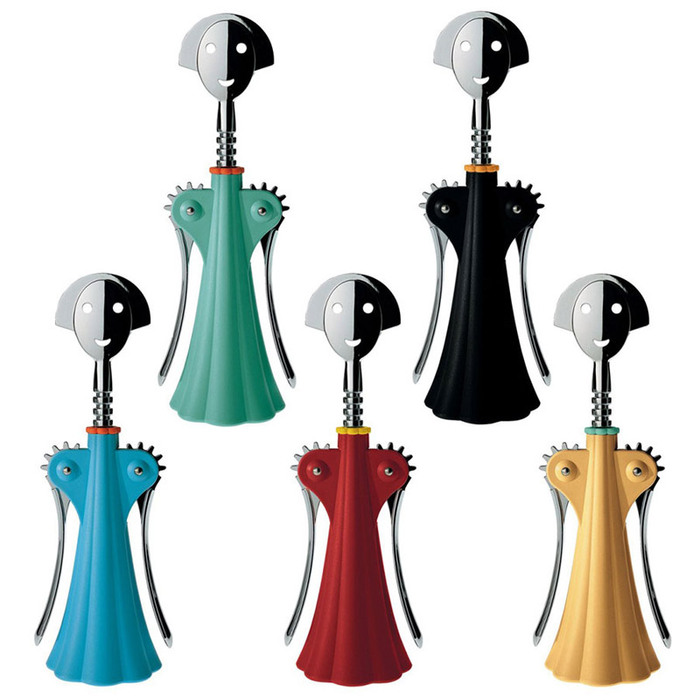 Штопор 7х24,5х9 см чорний Anna G Alessi