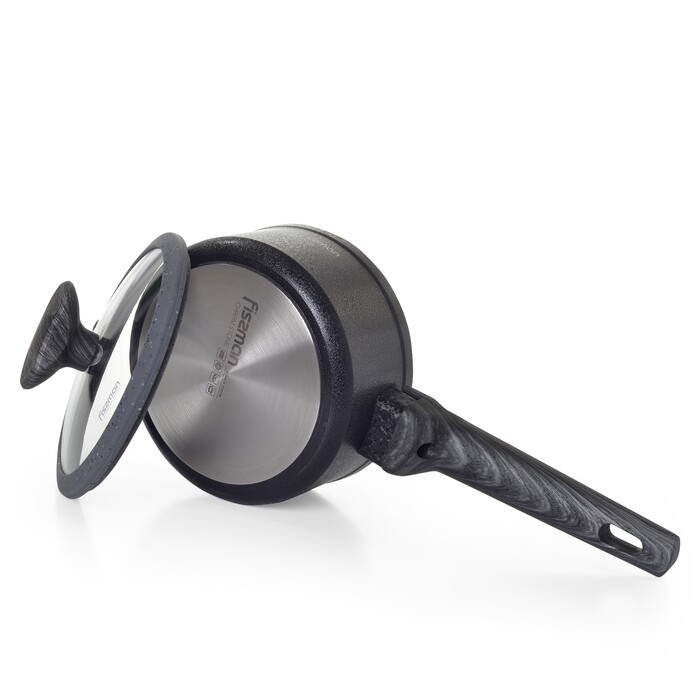 Ківш Fissman CHARM STONE 16x7,8 см 1400 мл зі скляною кришкою (5024)