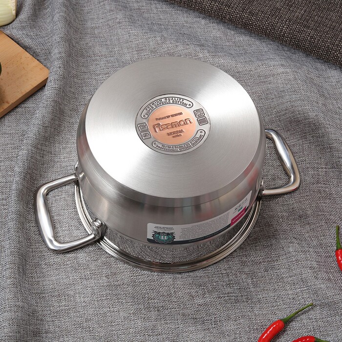 Каструля зі скляною кришкою 20 см 3,7 л NORDIA Fissman