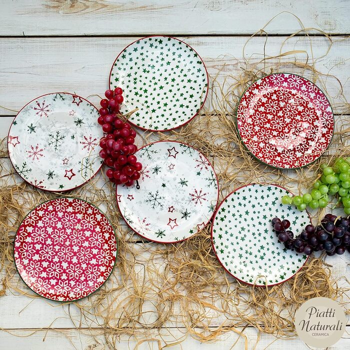 Набір із 6 тарілок на 6 персон  21 см Piatti Naturali