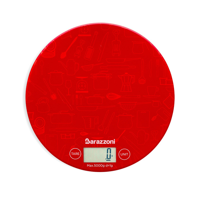Ваги кухонні електронні 18,5 см, червоний 80208006202 BARAZZONI