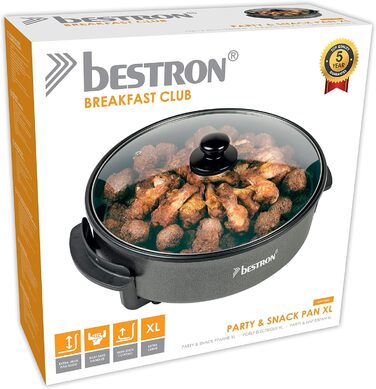 Электрическая сковорода со стеклянной крышкой Ø40см 1500 Вт Bestron