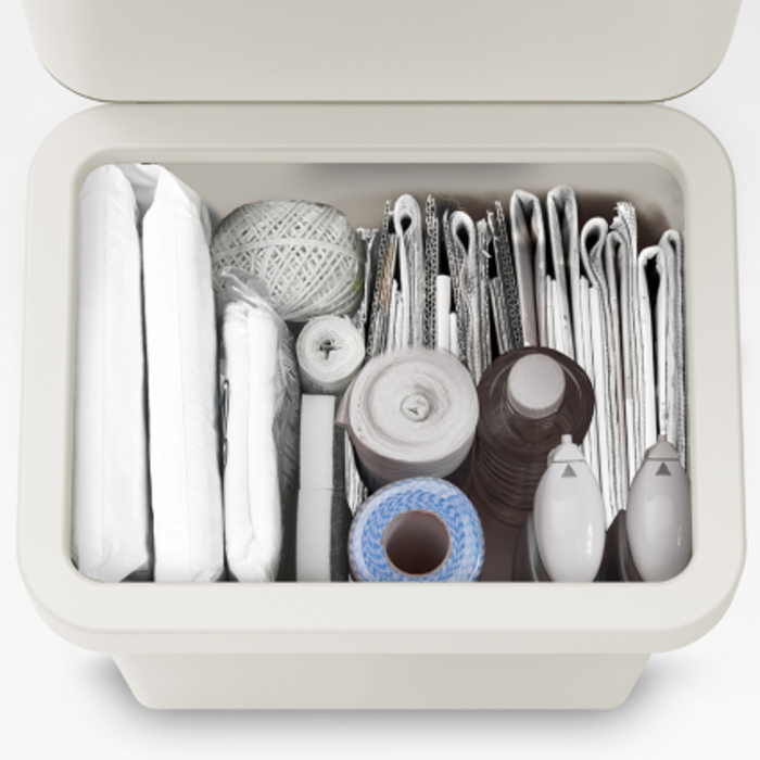 Контейнер для сміття з двома баками 60 л, білий Totem Pop Joseph Joseph