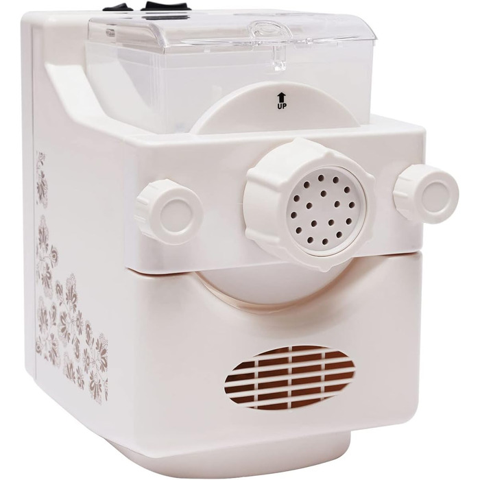 Електрична машина для пасти, повністю автоматична, машина для пасти, машина для спагетті з 9 решітками для пасти та 1 набором пельменників, білий колір